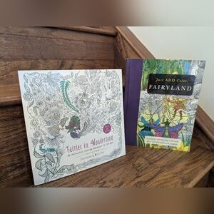 The Fairyland Colouring Book & Fairies in Wonderland 2 Coloring Books for adults